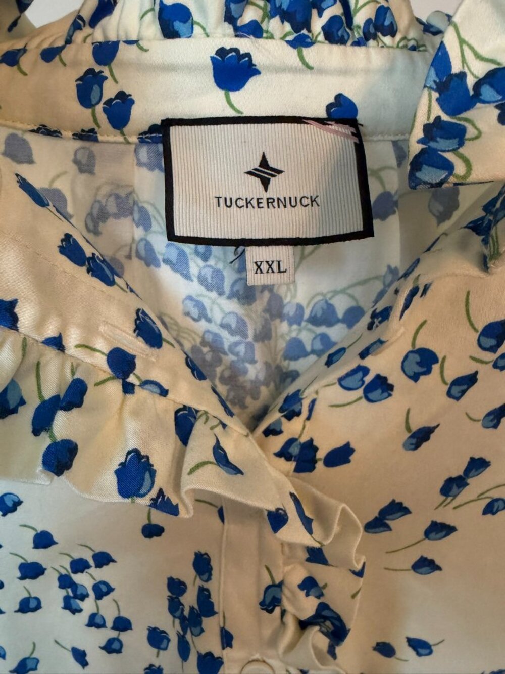 Tuckernuck Tan Tossed Floral Tate Dress XXL - Picture 6 of 14